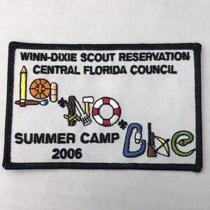 NEW BSA Central Florida Council Winn Dixie Summer Camp 2006 Patch Collectible